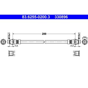 Bromsslang ATE 83.6255-0200.3