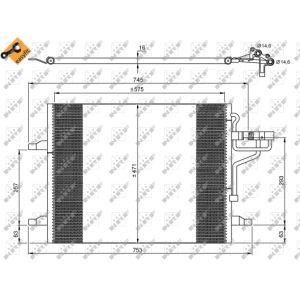 Condensador, aire acondicionado EASY FIT NRF 35936