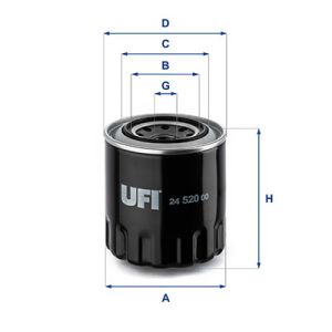 Filtro de combustível UFI 24.520.00