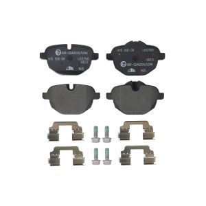 Conjunto de pastilhas de travão ATE 13.0470-2760.2, atrás, Cerâmica