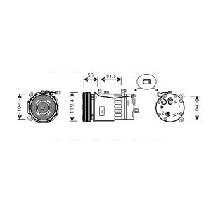 Compressor, ar condicionado AVA COOLING AIAK003