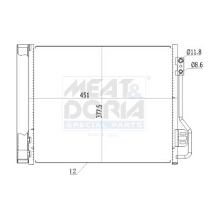Condenseur (climatisation) MEAT & DORIA 991260