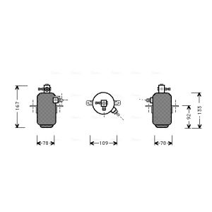 Filtre déshydratant climatisation AVA COOLING MSD007 AVA