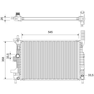 Raffreddatore motore VALEO VAL701856