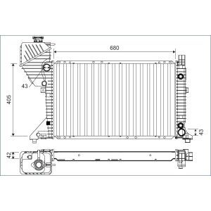 Motorkühler VALEO 701163