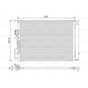 Condensator, airconditioning VALEO 822612