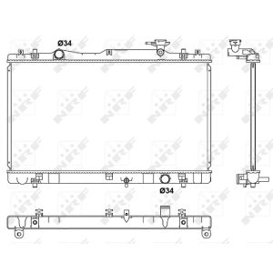 Radiateur, refroidissement du moteur NRF 53062