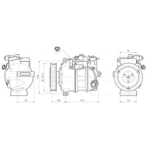 Compressor, ar condicionado AVA COOLING MSAK785