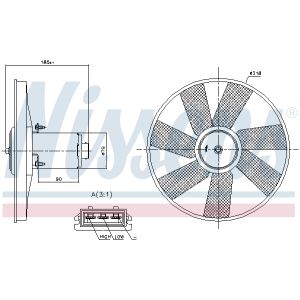 Ventilador, refrigeración de motor NISSENS 85838