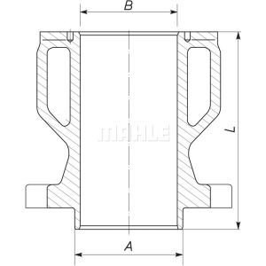 Revestimento do cilindro MAHLE 004 WN 05 01