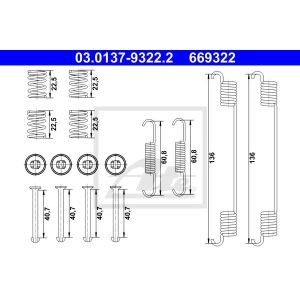 Zubehörsatz, Bremsbacken ATE 03.0137-9322.2