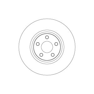 Disco de freno TRW SINGLE TRW DF6998S,1 Piezza