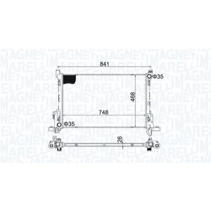 Arrefecedor do motor MAGNETI MARELLI 350213207700