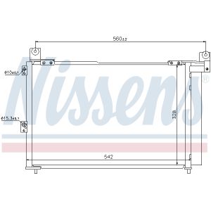 Condensador, aire acondicionado NISSENS NIS 940143