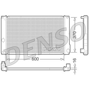 Radiador, arrefecimento do motor DENSO DRM50076