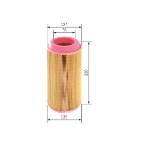 Luftfilter BOSCH FILTRY 1 457 433 557