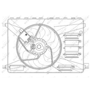 Ventola, raffreddamento motore NRF 47626