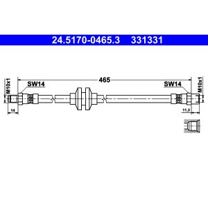 Bromsslang ATE 24.5170-0465.3