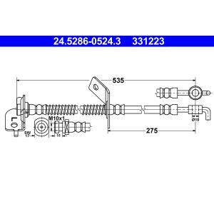 Bremsschlauch ATE 24.5286-0524.3