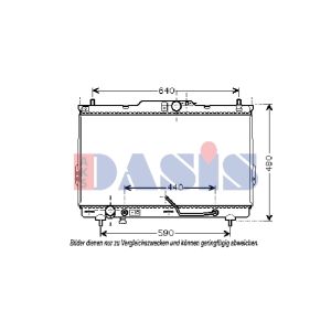 Arrefecedor do motor AKS DASIS 510038N