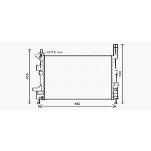 Radiateur moteur AVA COOLING FD2578