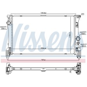 Radiator, motorkoeling NISSENS 606453