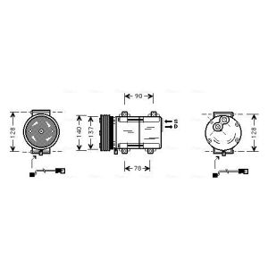 Compressor, ar condicionado AVA COOLING FDAK288