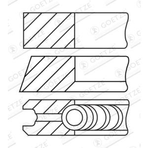 Set di parti per anelli pistone GOETZE 08-449700-10