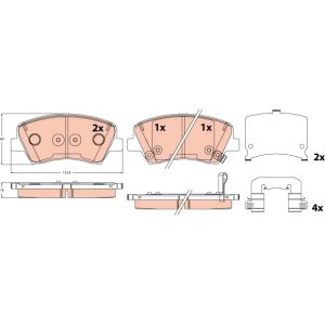 Bremsbelagsatz TRW GDB2510