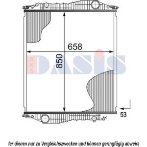 Arrefecedor do motor AKS DASIS 460003N