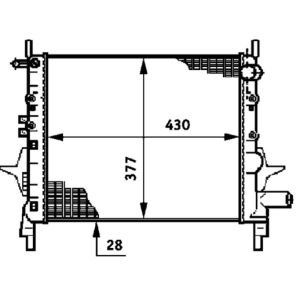 Arrefecedor do motor MAHLE CR 614 000P