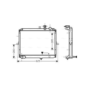 Raffreddatore motore AVA COOLING KA2053