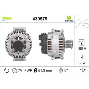 Drehstromgenerator VALEO 439579