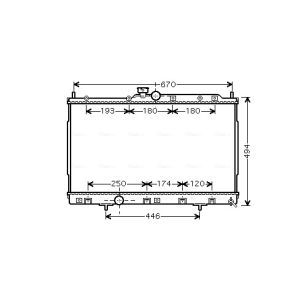 Arrefecedor do motor AVA COOLING MT2184