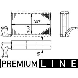 Verdamper, airconditioning BEHR MAHLE AE 68 000P