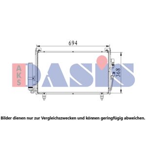 A/C-kondensor AKS DASIS 142028N