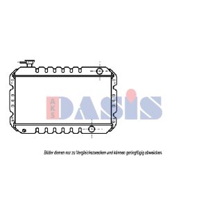 Radiador, arrefecimento do motor AKS DASIS 320180N