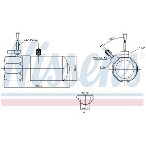 Secador, aire acondicionado NISSENS 95572