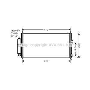 Lauhdutin, ilmastointilaite AVA COOLING DN5270D AVA