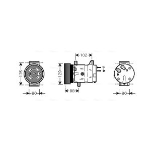 Compresor, aire acondicionado AVA COOLING RTAK367