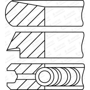 Set di anelli per pistoni GOETZE 08-453100-00