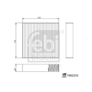Innenraumfilter FEBI 1002253