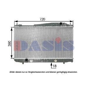 Arrefecedor do motor AKS DASIS 520084N