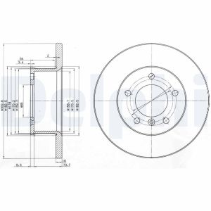 Disco de freno DELPHI BG2556