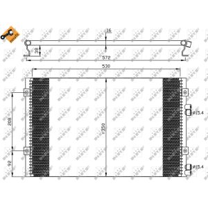 Kondensator, Klimaanlage EASY FIT NRF 35608