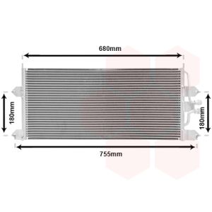 Condenseur (climatisation) VAN WEZEL 58005145