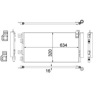 Condenseur (climatisation) MAHLE AC 312 001S