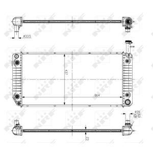 Jäähdytin, moottorin jäähdytys EASY FIT NRF 56093