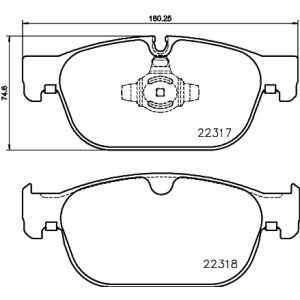 Jarrupalasarja, levyjarru BREMBO P 86 027, Edessä