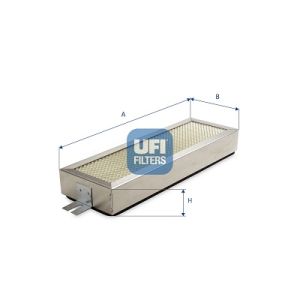 Filtro, ar do habitáculo UFI 53.498.00